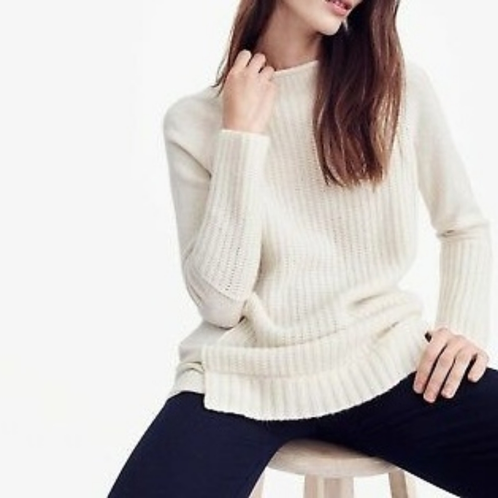 JCREW 100% wool mockneck tunic (xxs)